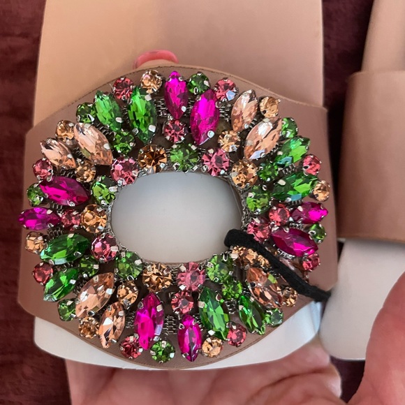 embellished sandals zara